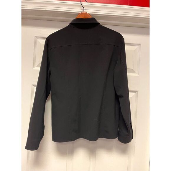 Chicos Black Zip Up Jacket sz 2 or L EUC - Picture 4 of 6